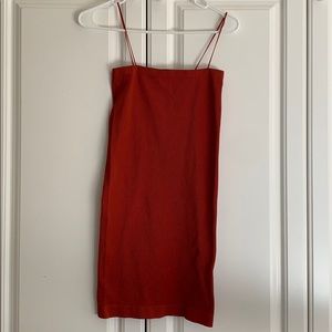 Burnt Orange Bodycon Dress